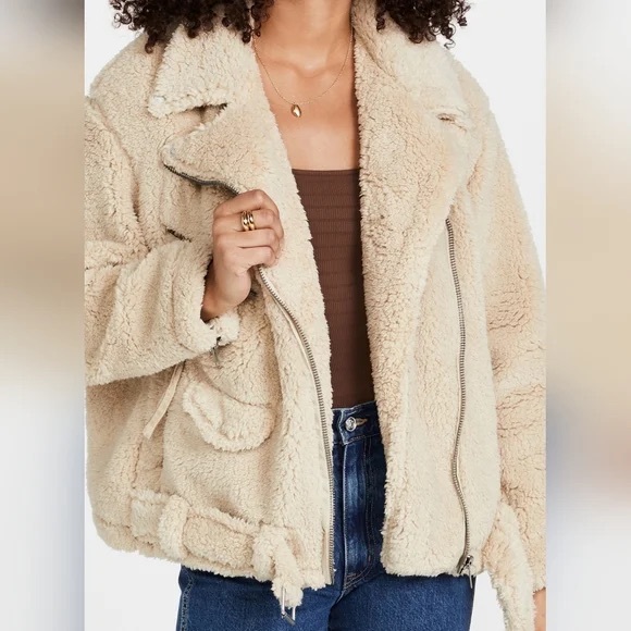 We The Free So Cozy Slouchy Moto Jacket - Picture 2 of 14